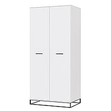 Шафа розпашна у спальню, вітальню з ламінованої ДСП Ascet аляска Artinhead