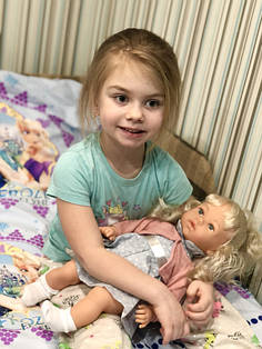 Кукла Девочка в голубом платье 1