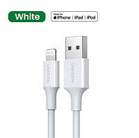 Кабель зарядный Ugreen MFi сертифицированный lightning 1М White (US155)