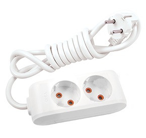 Удлинитль 2 гнізда 2 метри Viko