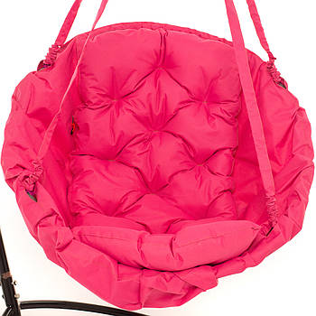 Гойдалка-гамак #14 (120 кг) 96 см рожевий колір(прямокутна подушка)