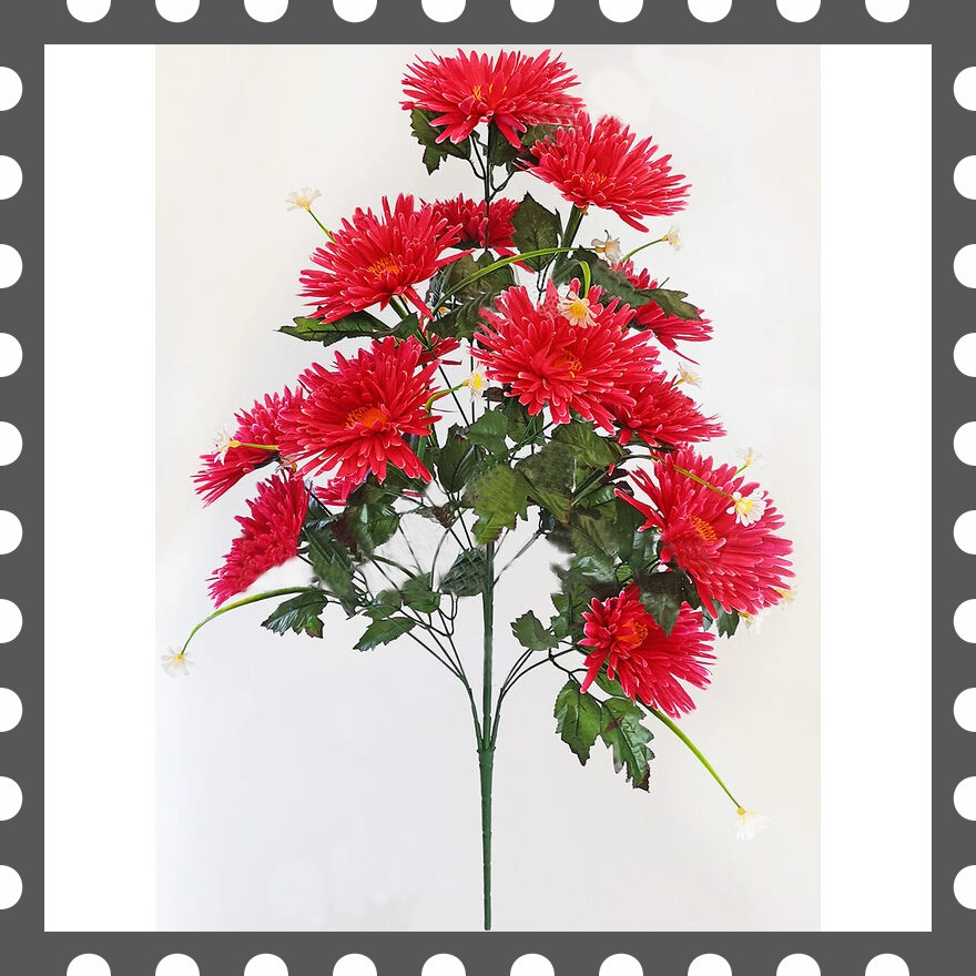 Штучні квіти Букет Хризантеми, 15 голів, 860 мм кольори мікс, фото 1