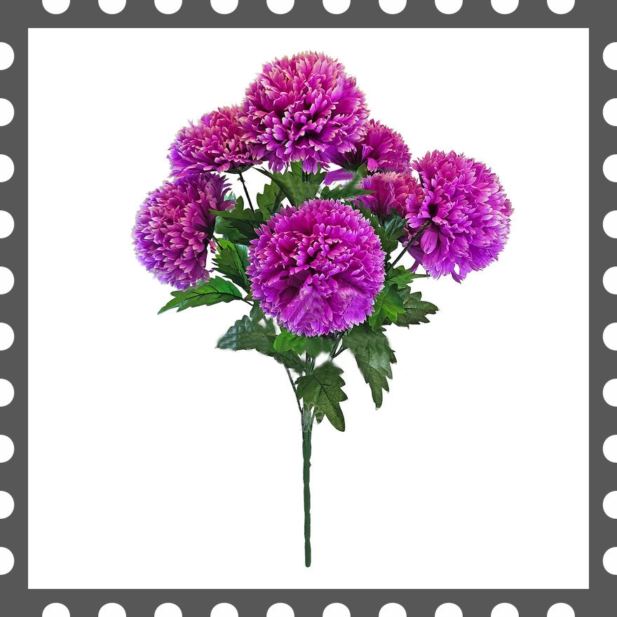 Штучні квіти Букет Гвоздики, 7 голів, 680 мм кольори мікс, фото 1