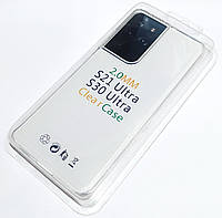 Чехол 2 мм для Samsung Galaxy S21 Ultra 5G G998B силиконовый прозрачный Case Silicone Clear 2.0mm