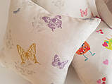 Комплект подушок Метелики різнобарвні, 4 шт., фото 5