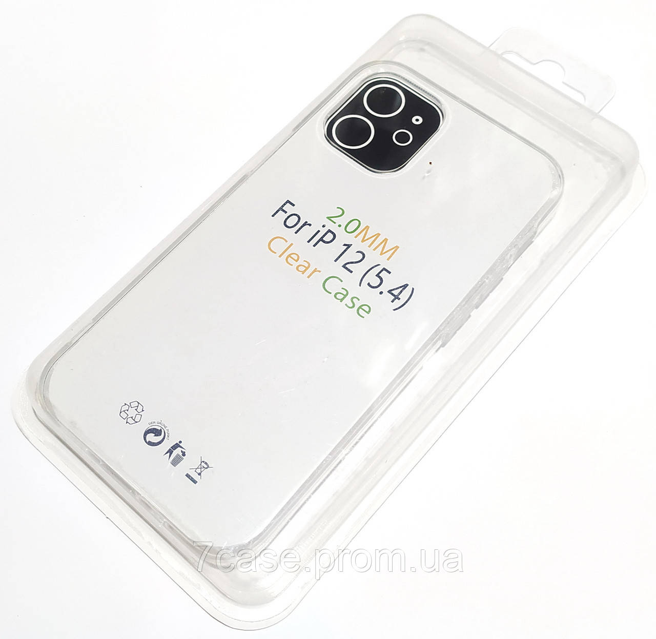 Чохол 2 мм для iPhone 12 Mini силіконовий прозорий Case Silicone Clear 2.0mm