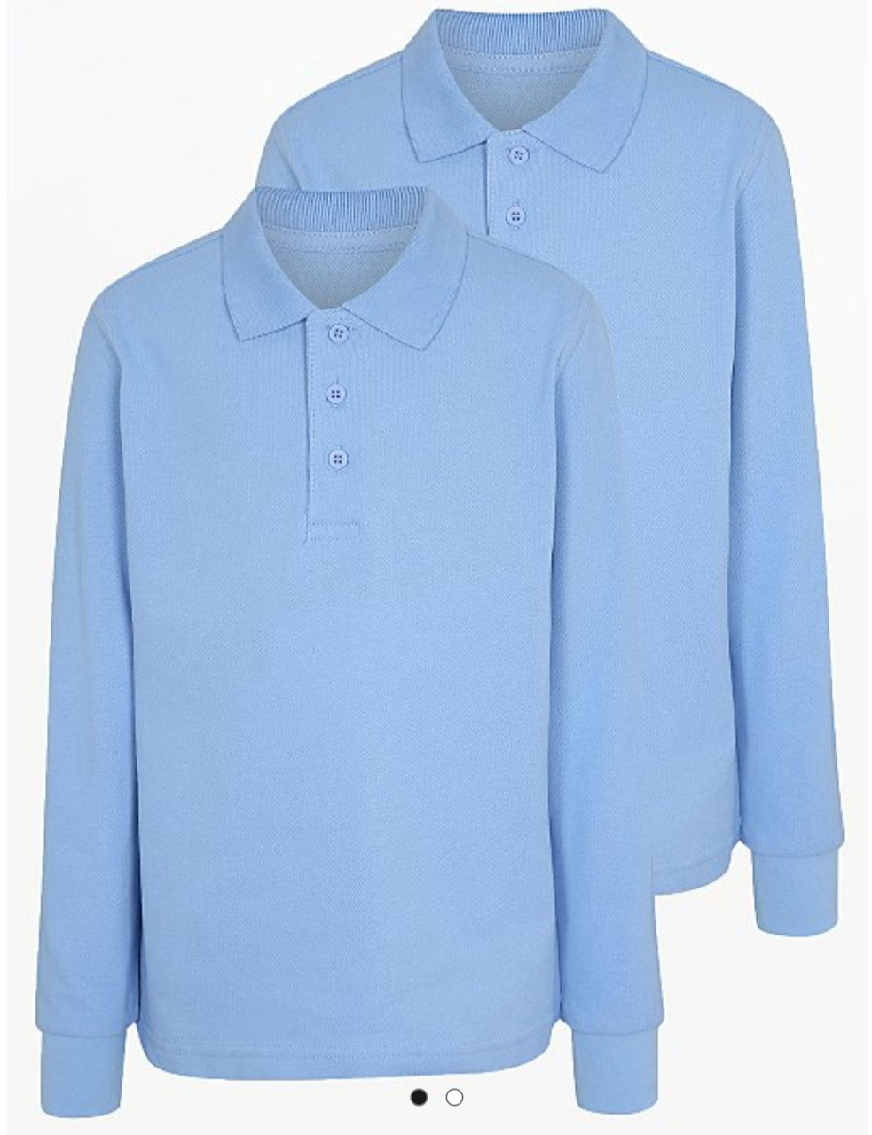 Лонгслів поло блакитний George 104, 116, 128/134, 146, 152, 158, 164 см, фото 1
