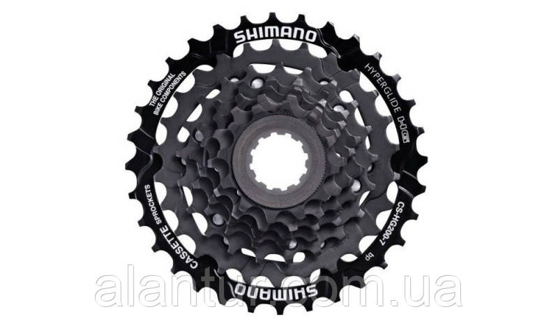 Касета Shimano Alivio CS-HG200-7, 12-32 зуба, 7- швидкісна для 8- швидкісних ланцюгів IG
