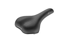 Сідло Longus ELMOS чорне для велосипеда, Trekking/City, комфортне з поліуретановою поверхнею