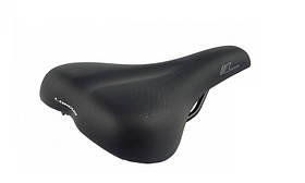 Сідло Longus NAUTUS чорне, комфортне MTB сідло для міських велосипедів, 255x150 мм