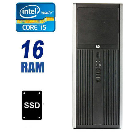 HP Compaq Elite 8200 Tower / Intel Core i5-2400 (4 ядра по 3.1 - 3.4 GHz) / 16 GB DDR3 / 120 GB SSD+500 GB HDD, фото 1