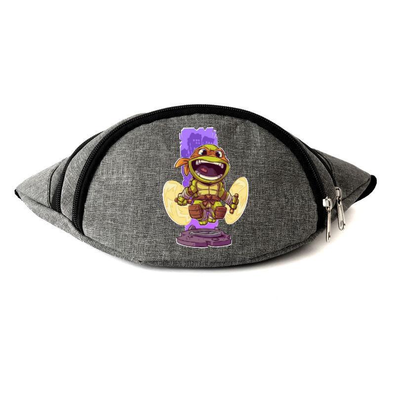 Сумка Бананка Черепашки Ніндзя на пояс Cappuccino (Turtle-005) сіра, фото 1