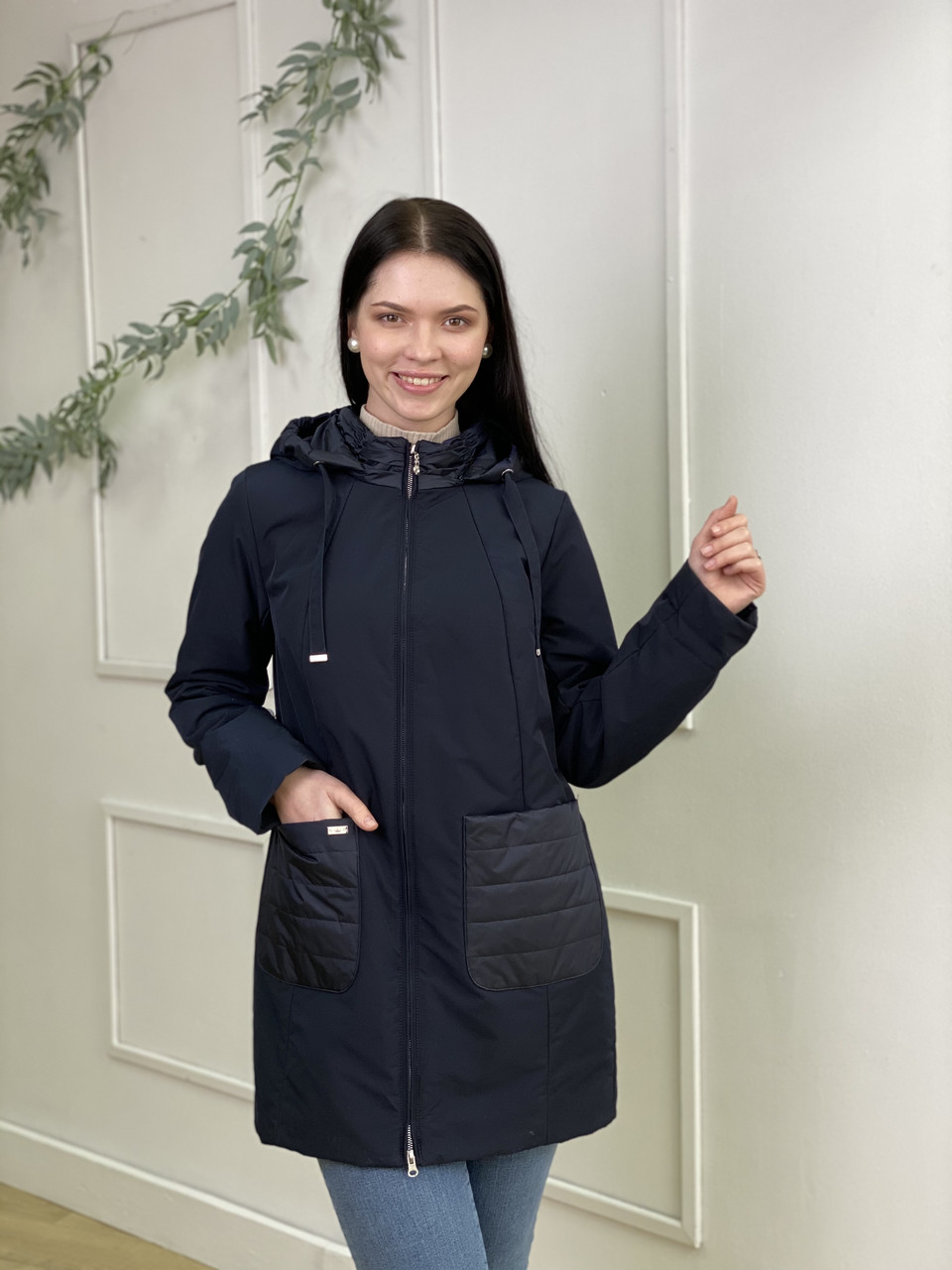 Куртка женская зимняя Icedewy - Цвет Темно-синий купить в интернет-магазине МегаТренд