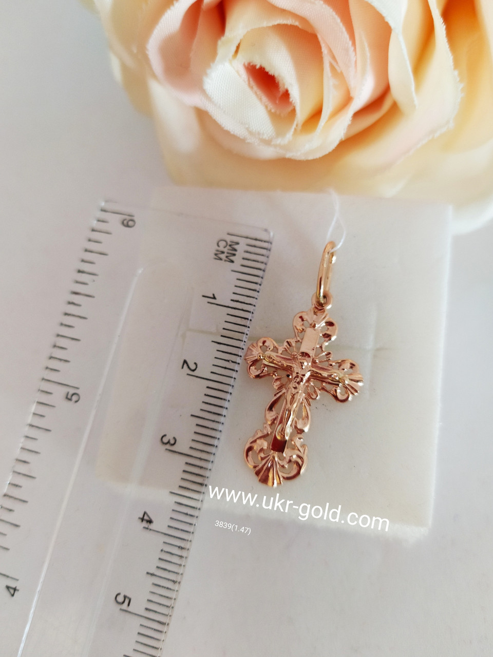 Золотий хрест 585 проби