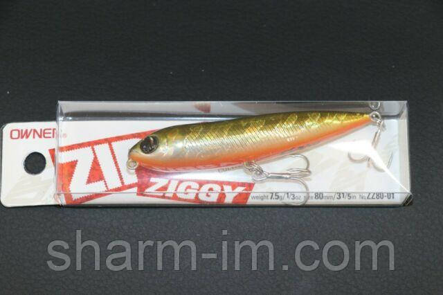 Уокер Cultiva Zip'n Ziggy 80 mm 7.5 g Floating col. #01 Gold Shad, фото 3