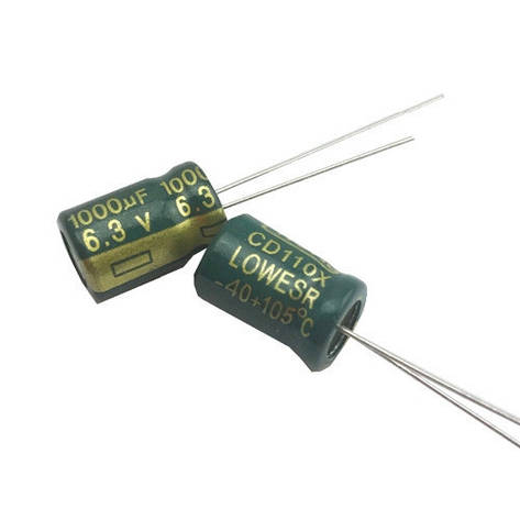 Конденсатор 1000uf 6.3 v 1000Мкф 6.3 у 8*12 105C, фото 1