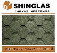 Черепица SHINGLAS Финская Соната Зеленый