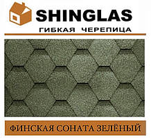 Черепиця SHINGLAS Фінська Соната Зелений