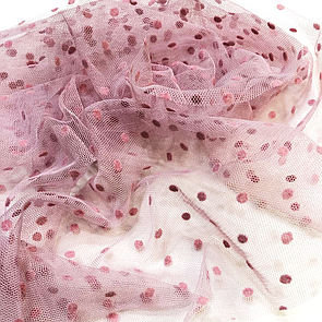 Сітка Флок Горох 0.2 см Пудра