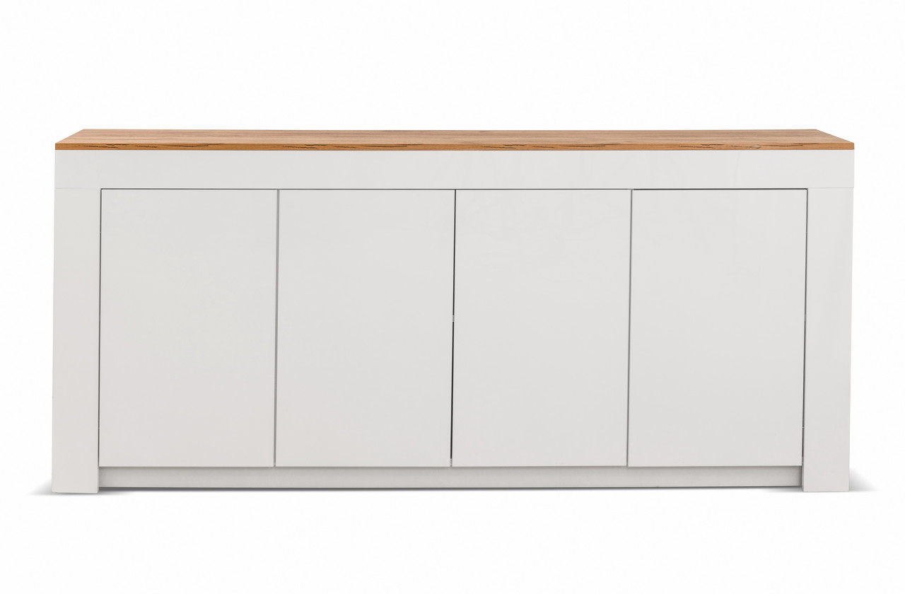Комод Рому W1900 Embawood білий + дуб Сонома