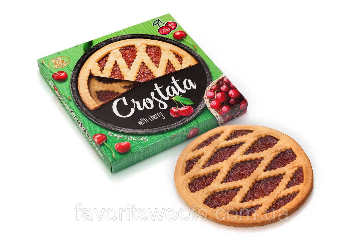 Пиріг "Crostata" вишня (370 г), фото 1