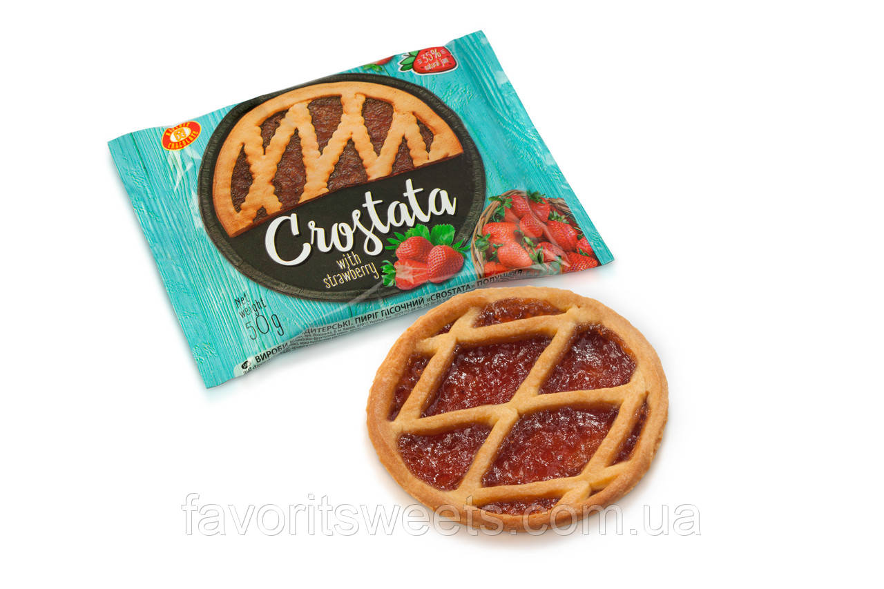 Пиріг "Crostata" полуниця (50 г), фото 1