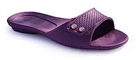 Женские босоножки шлепанцы фиолетовые