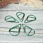 Скрепка маленька  15*25мм бірюза 10шт SKR007, фото 2