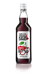 Сироп Вишня ТМ Sweet Madam, барний, вишневий, коктейльний, безалкогольний для кави та коктейлів Світ Мадам