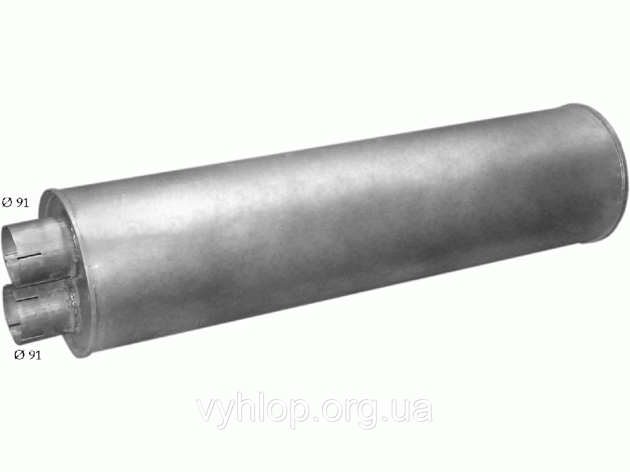 Глушитель Мерседес 1417 1420 (Mercedes 1417 1420) din 50405 (Размеры ...