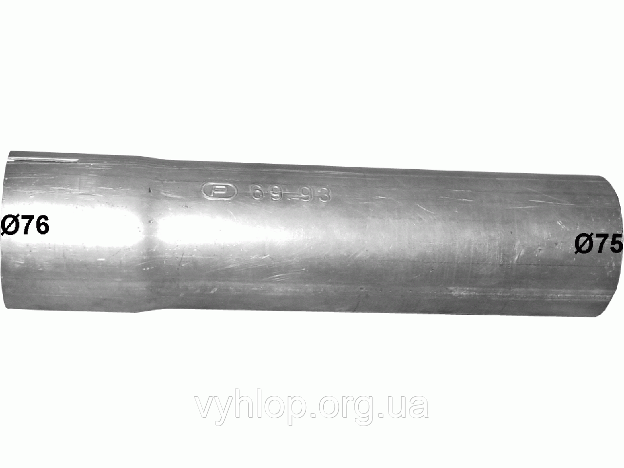 Приймальна труба Мерседес 1017 (Mercedes 1017) (69.93) Polmostrow