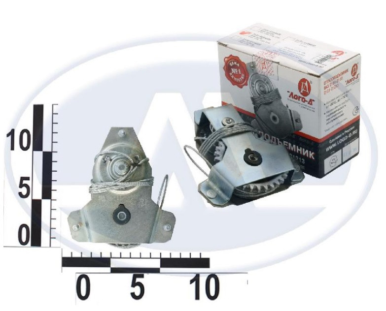 Склопідйомник ВАЗ 2101, 2103, 2106 двері задньої (виробництво Лого-Д), фото 1