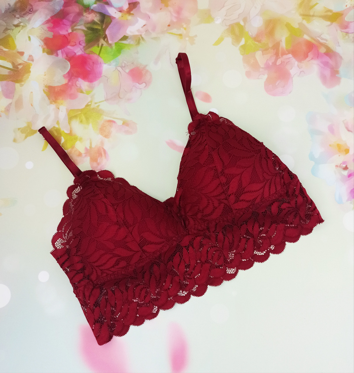 Бюстгальтер бралет Secret Prossessions від Primark ажурний XS сливовий (6177822)