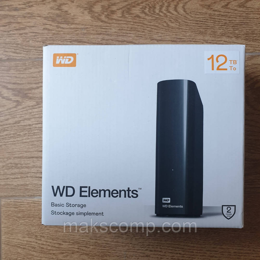 WD Elements Desktop 12Tb Зовнішній жорстку диск