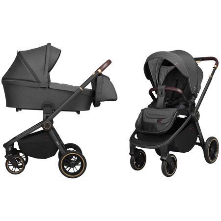 Коляска універсальна 2 в 1 CARRELLO Epica CRL-8510 Темно - сіра
