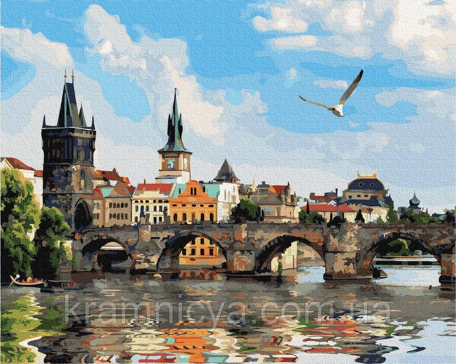 Картина по номерам Карлов мост в Праге, 40х50 Brushme (GX33779) - фото 1 - id-p1383997013
