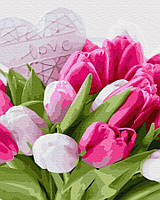 Картина по номерам Тюльпаны с любовью, 40х50 Brushme (GX38496)