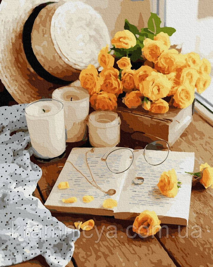 Картина за номерами Квіткова книга, 40х50 Brushme (GX38956)