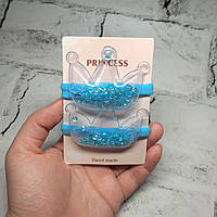 Резинки для волосся дитячі, Корони, блакитні