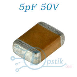 Конденсатор 5pF 50V, ±10%, NP0, 0805