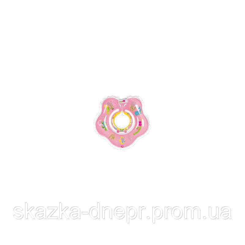 Детский надувной круг-воротничек для плавания TM KINDERENOK, ПВХ Sеа,гол,роз розовый - фото 1 - id-p1384034330