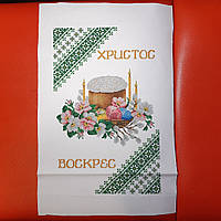 100заг12 40×60 Заготовка схема пасхального полотенца вышивка бисером нитью / by Luda made