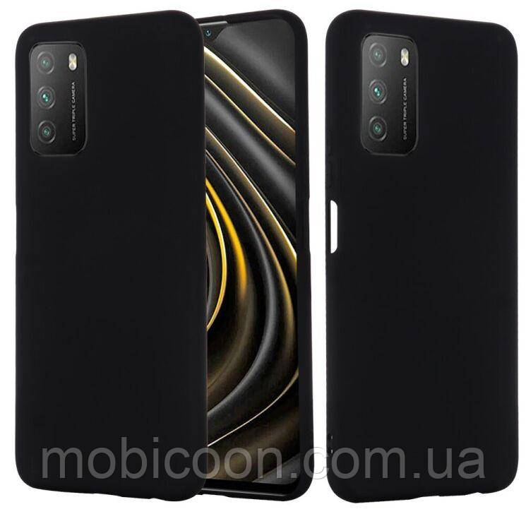 Чохол силіконовий Black для Xiaomi Poco M3, фото 1
