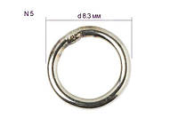 Кольца заводные Gamakatsu Hyper Solid Ring №5 167кг 8шт