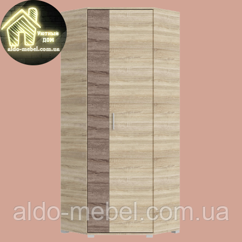 Відкривна кутова шафа Бриз ШКУ-14 (800х800х2100) Еверест, фото 1