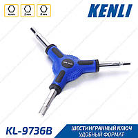 Kenli KL-9736B Ken Tech Ключ шестигранник Y-образный 4-5-6 мм