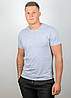 Футболка чоловіча Однотонна Св.Сірий меланж 2300м/1, M (1шт), фото 2