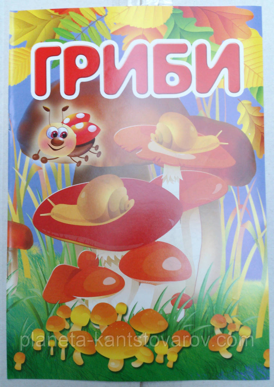 Розмальовка А4 (4листа) Гриби