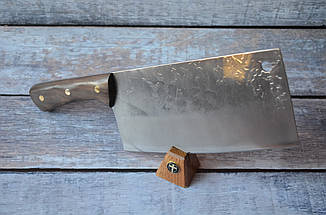 Кухонна сокира сікач Клівер 2, великий кухонний ніж з широким прямокутним лезом