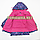 Дитяча весняна, осіння куртка-парку р. 86-92 термо з капюшоном підкладка фліс 3396 Рожевий, фото 2